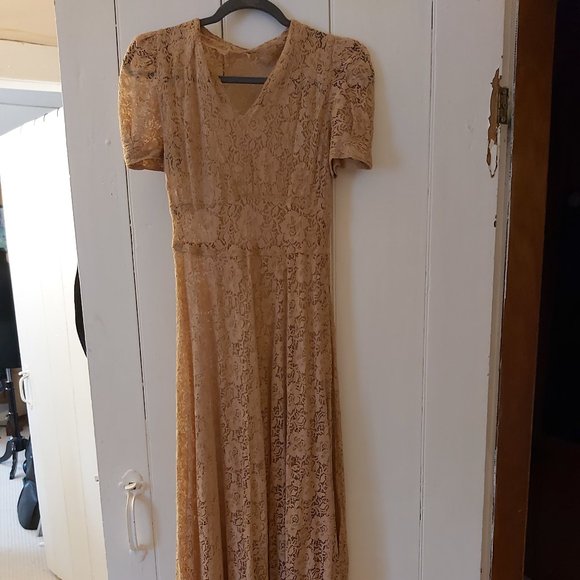 Vintage lace over dress - Picture 2 of 5